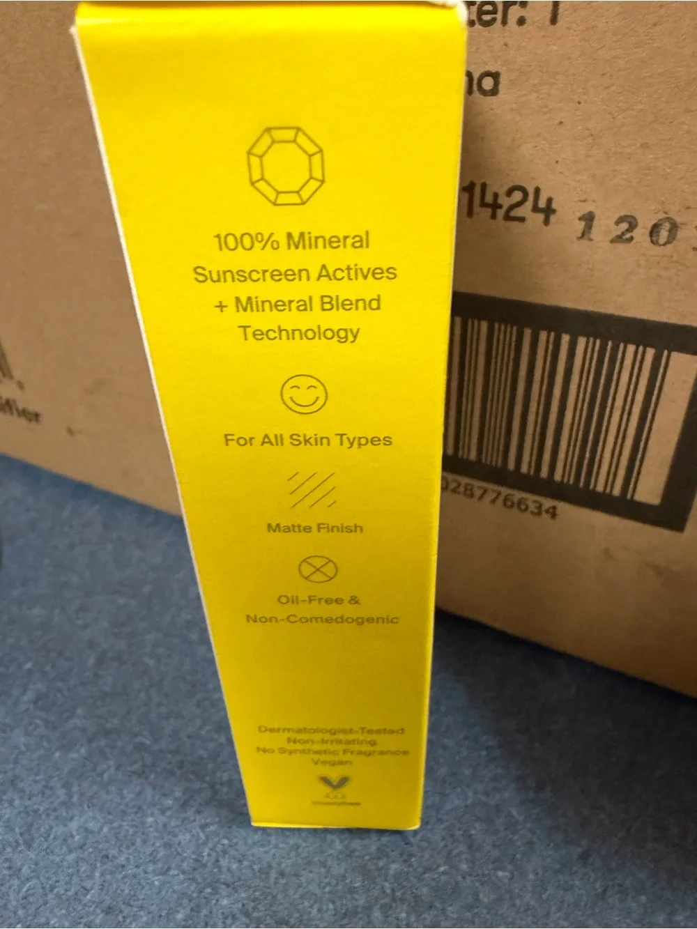 Supergoop! White and Yellow Sunscreen Box